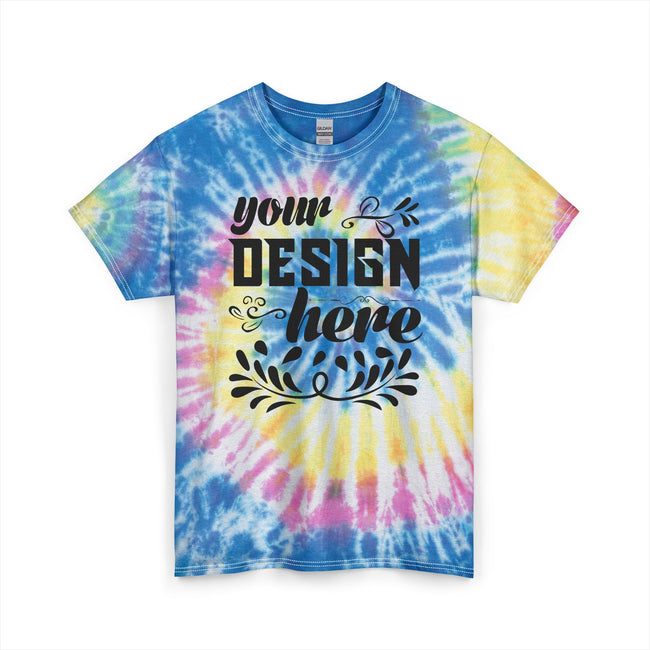 Customizable Gildan 5000 Unisex Tie Dye Cotton T-Shirt Made in US