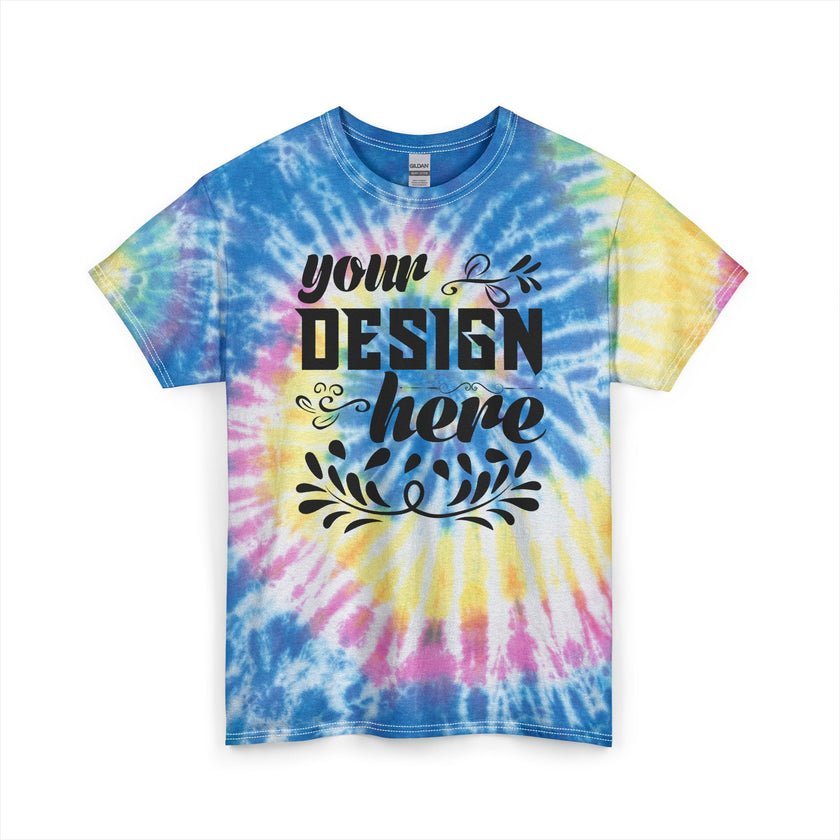 Customizable Gildan 5000 Unisex Tie Dye Cotton T-Shirt Made in US