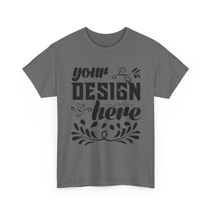 Customizable Gildan 5000 Unisex Heavy Cotton T-Shirt Classic Fit