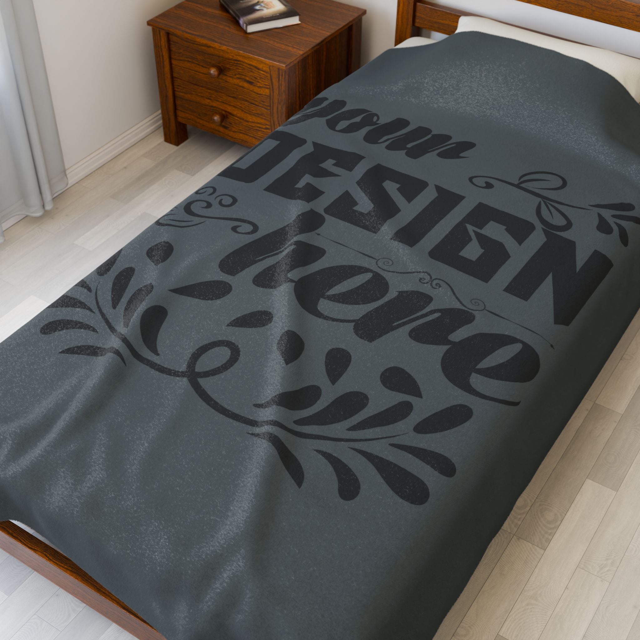 Customizable Velveteen Plush 300gsm Blanket One Sided Print 3 Sizes