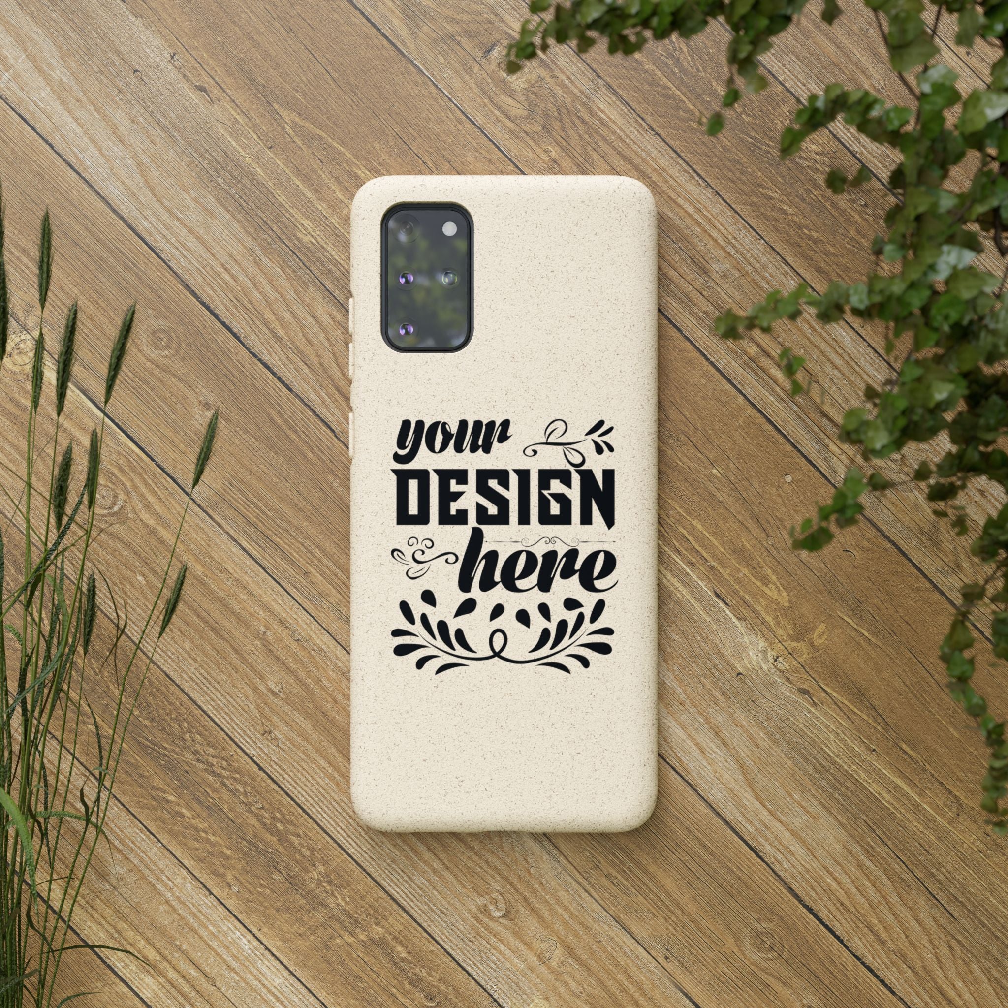 Customizable Biodegradable Phone Case Matte Finish Wireless Charging