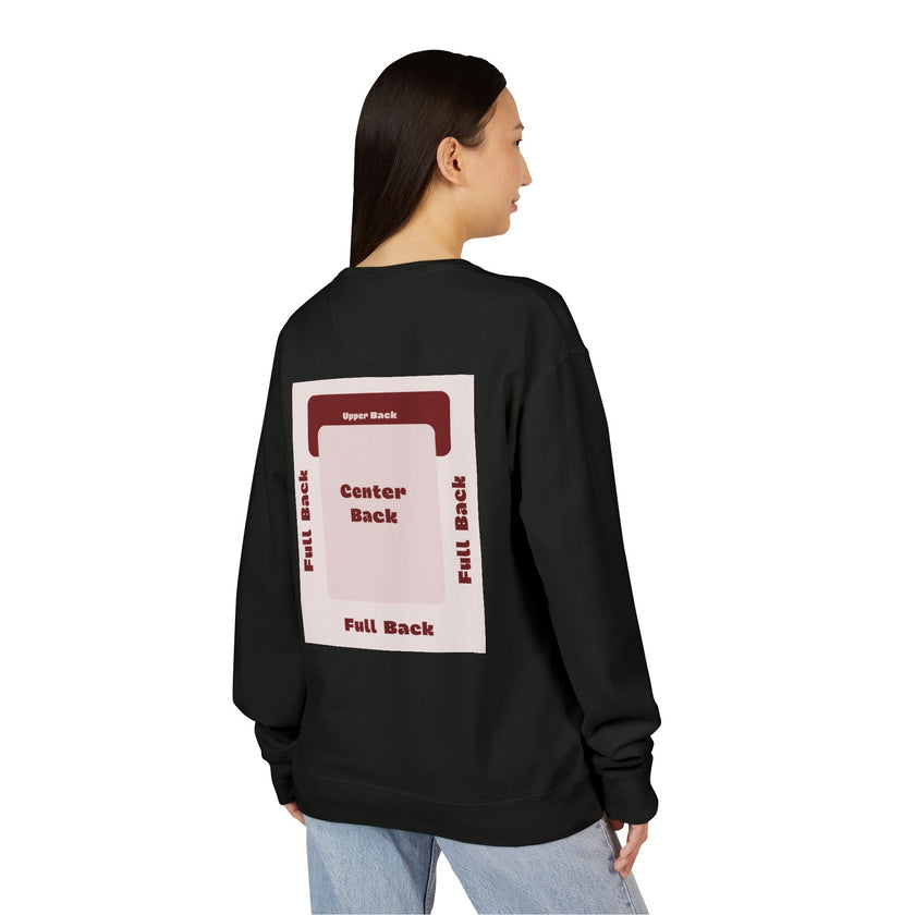 Customizable Hanes GDH400 Unisex Garment Dyed Crewneck Sweatshirt