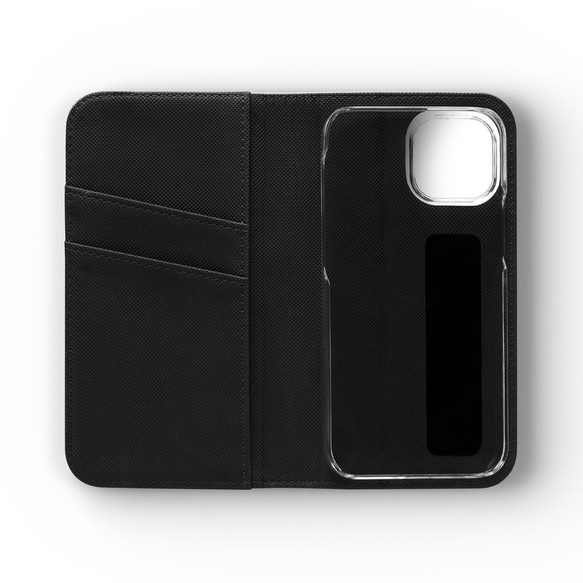 Customizable Flip Folio Phone Case With Card Slots Stand And Elastic Strap