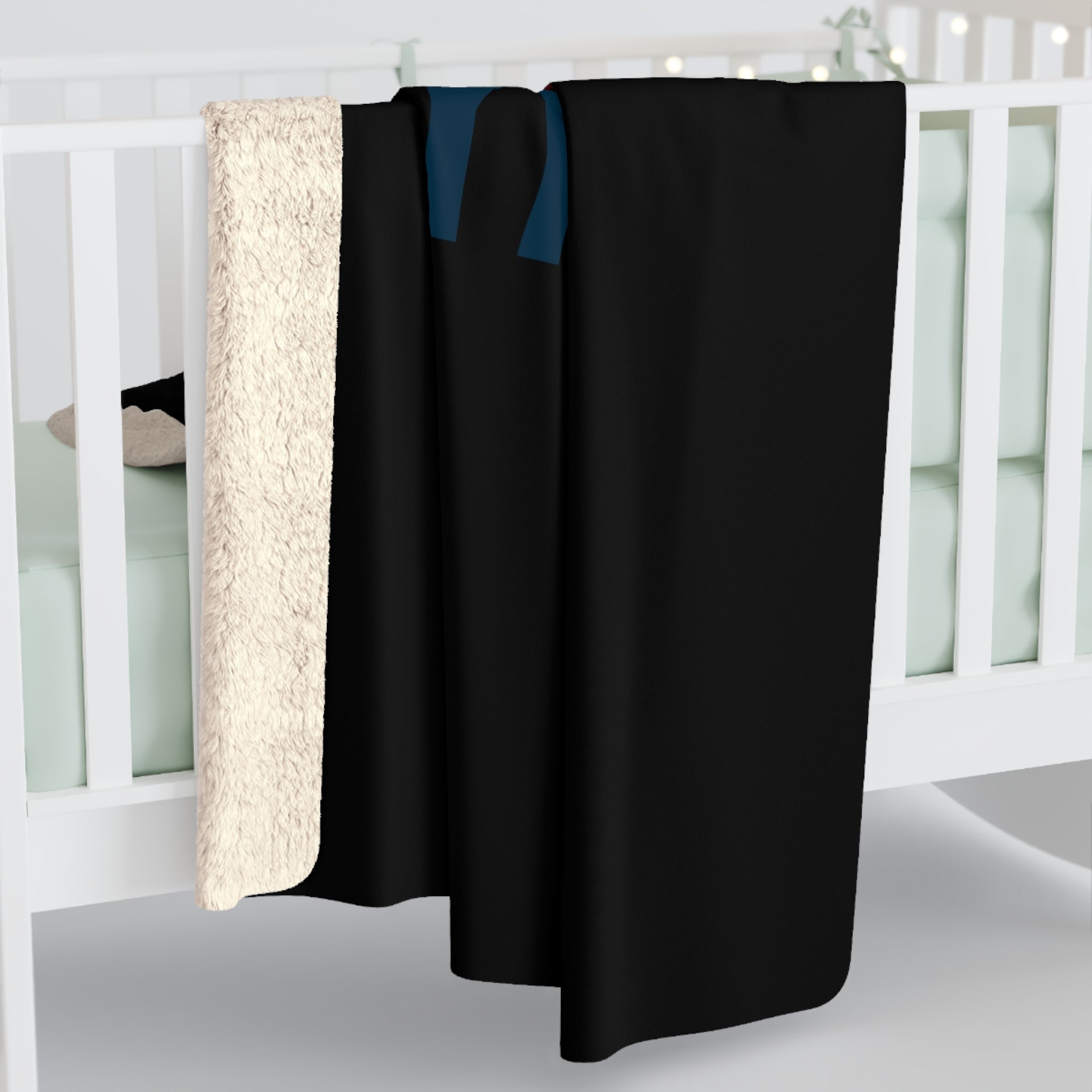 Customizable Sherpa Fleece Blanket 3 Sizes One Sided Print Plush Back