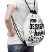 Customizable Polyester Drawstring Bag With Lining And Zipper Pocket