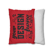 Customizable Faux Suede Square Pillowcase with Concealed Zipper Closure