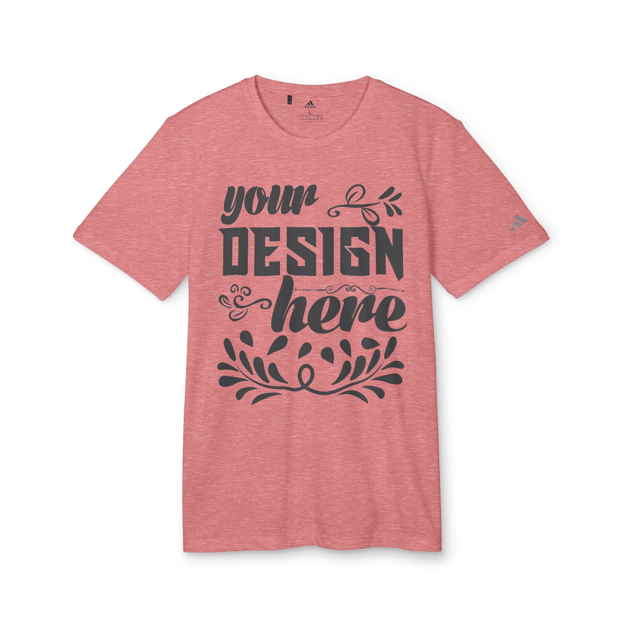 Customizable Adidas A376 Unisex Sport T-Shirt Regular Fit Performance