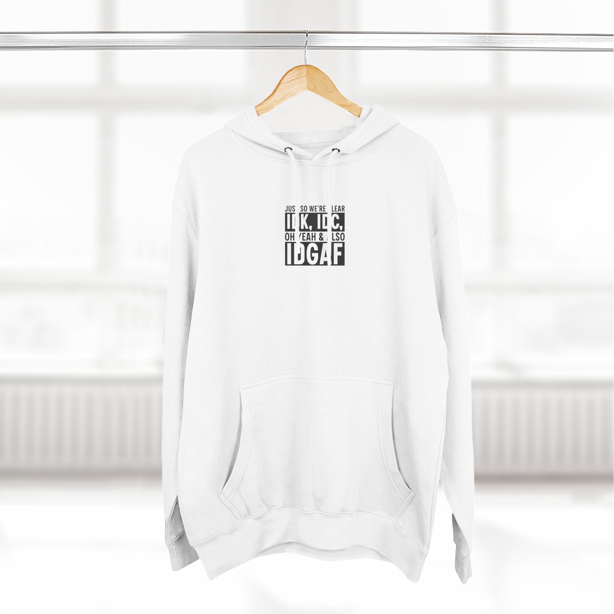 Lane Seven LS14001 Unisex Three Panel Fleece Hoodie  Graphic Print