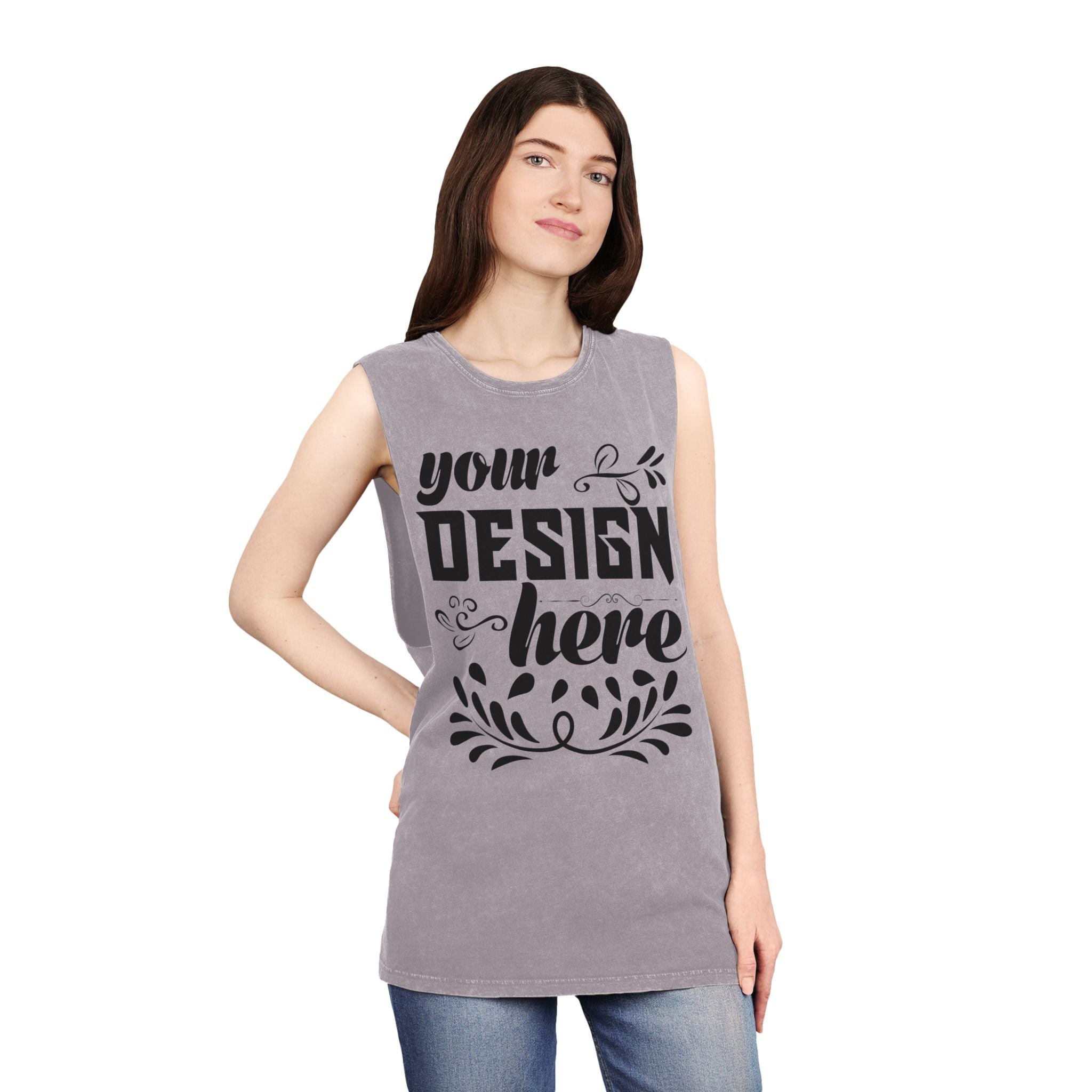 Customizable AS Colour 5039 Unisex Stonewash Tank Top