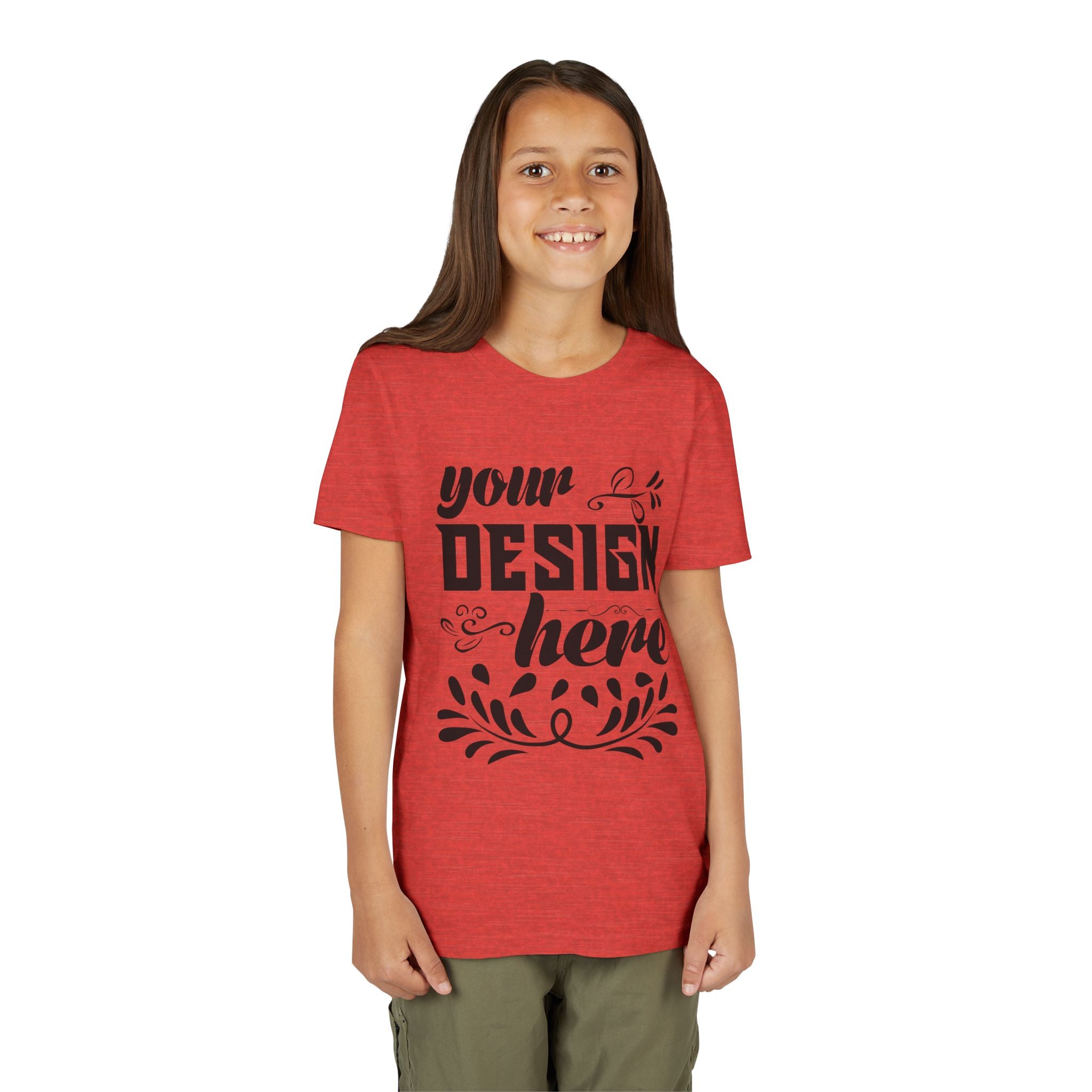 Customizable Bella+Canvas 3001Y Youth Short Sleeve T-Shirt Premium Fit