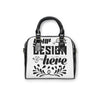 Customizable PU Leather Shoulder Handbag With Adjustable Strap Double Sided Print