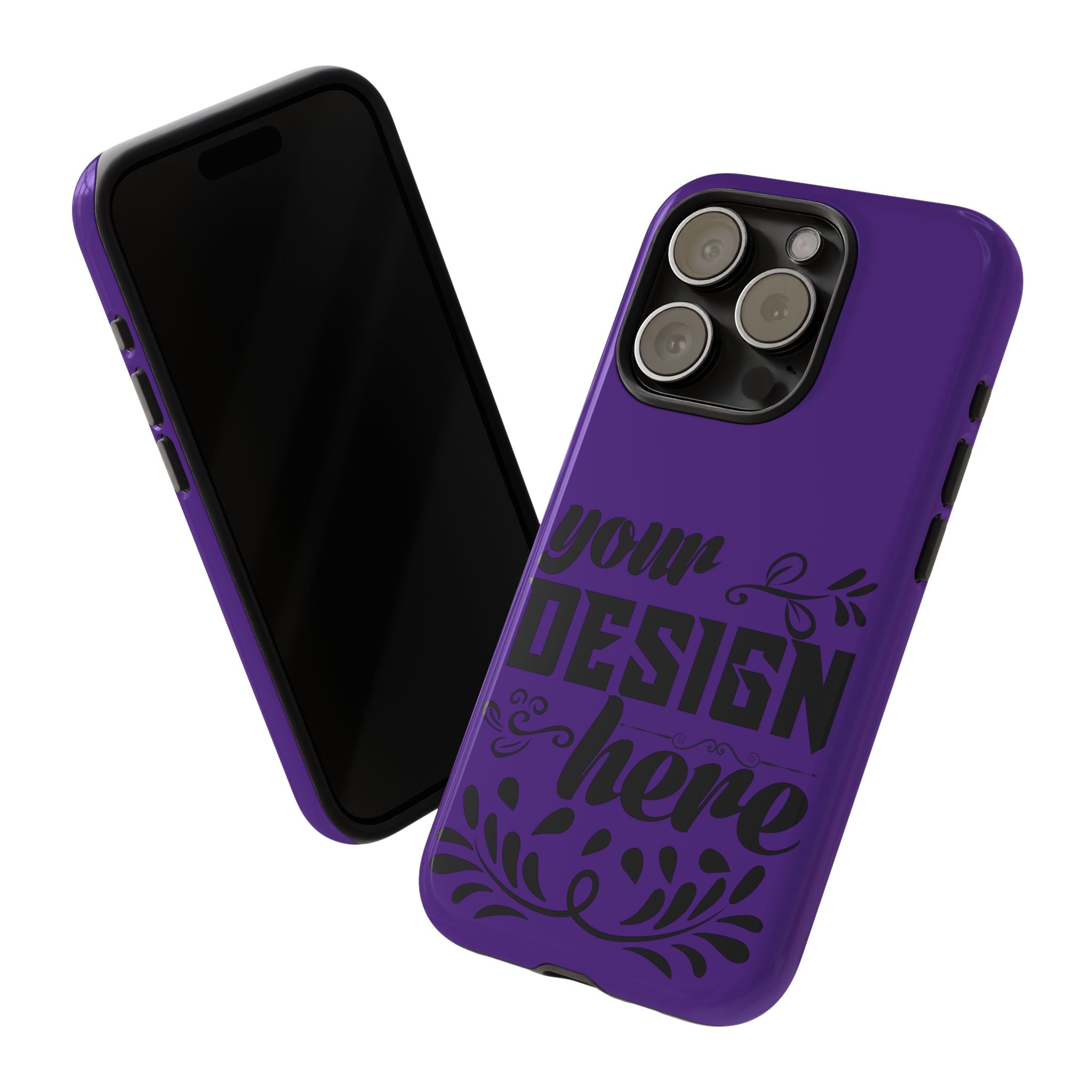 Customizable Tough Dual Layer Phone Case Polycarbonate TPU Liner Protective