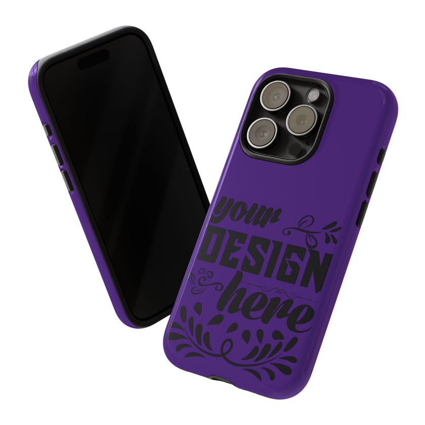 Customizable Tough Dual Layer Phone Case Polycarbonate TPU Liner Protective