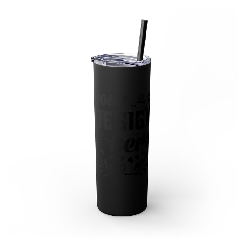 Customizable Maars 20oz Skinny Tumbler with Straw Stainless Steel