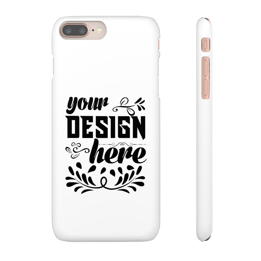 Customizable Snap Phone Case Slim Lightweight Polycarbonate Gloss Or Matte
