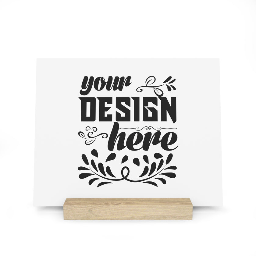 Customizable Gallery Board with Wooden Stand 1.8mm Giclée Print