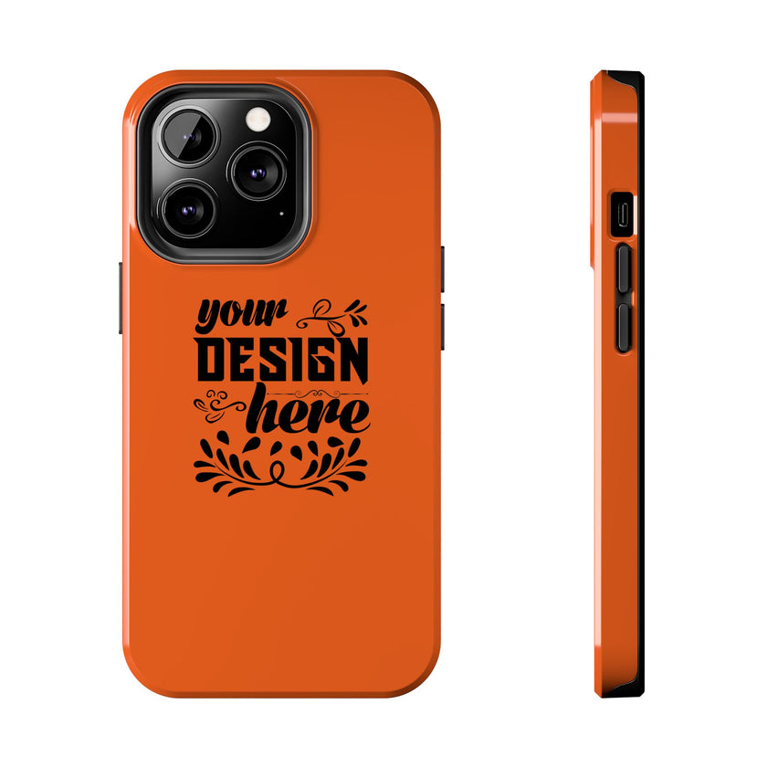 Customizable Tough Phone Case Glossy Dual Layer Wireless Charging