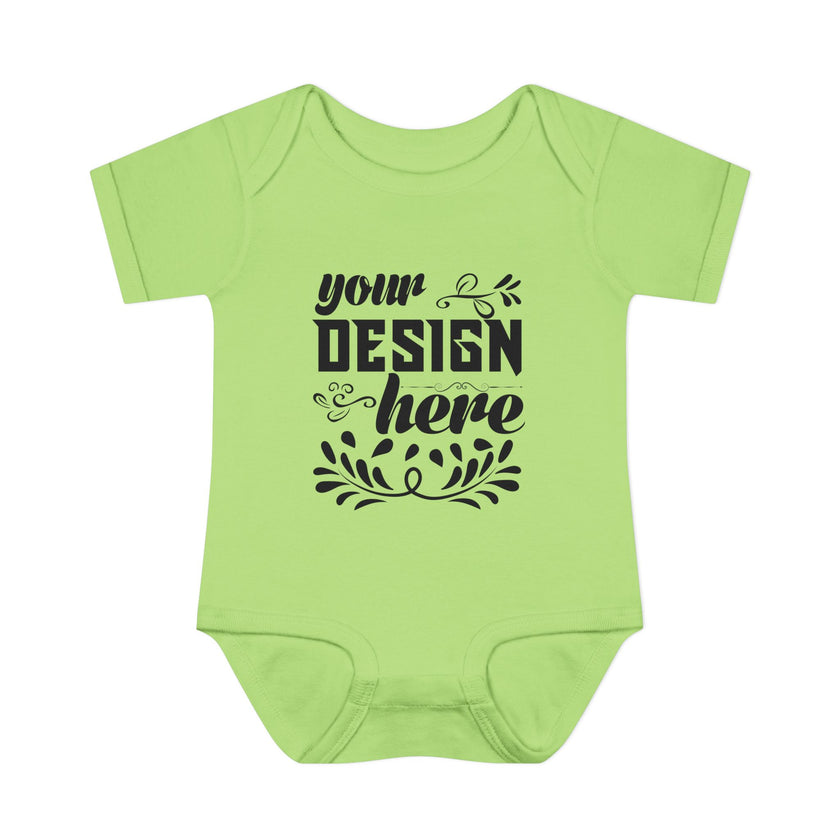 Customizable Infant Baby Rib Bodysuit Rabbit Skins 4400 Unisex