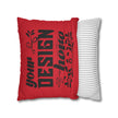 Customizable Faux Suede Square Pillowcase with Concealed Zipper Closure