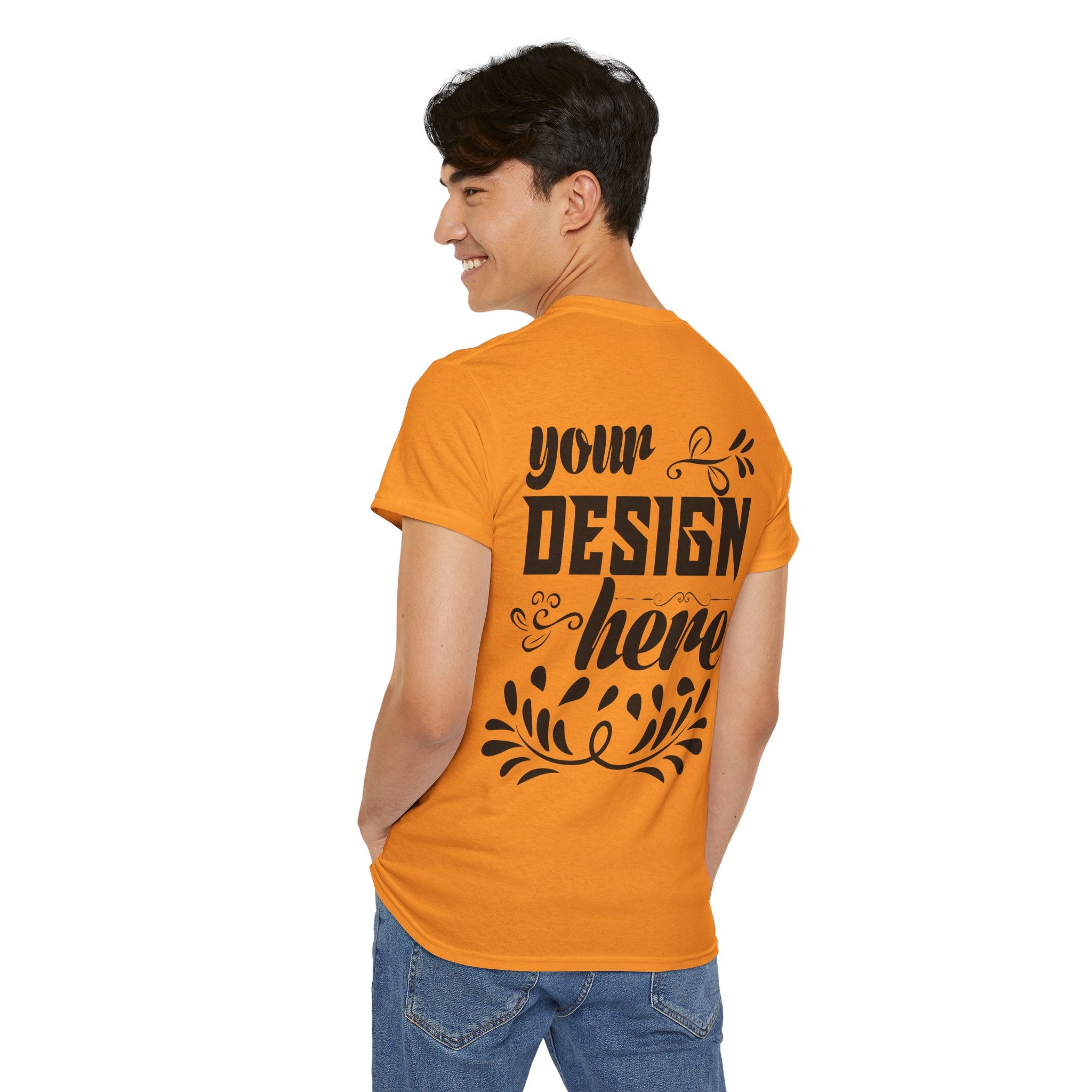 Customizable Gildan 5000 Unisex Heavy Cotton T-Shirt Classic Fit