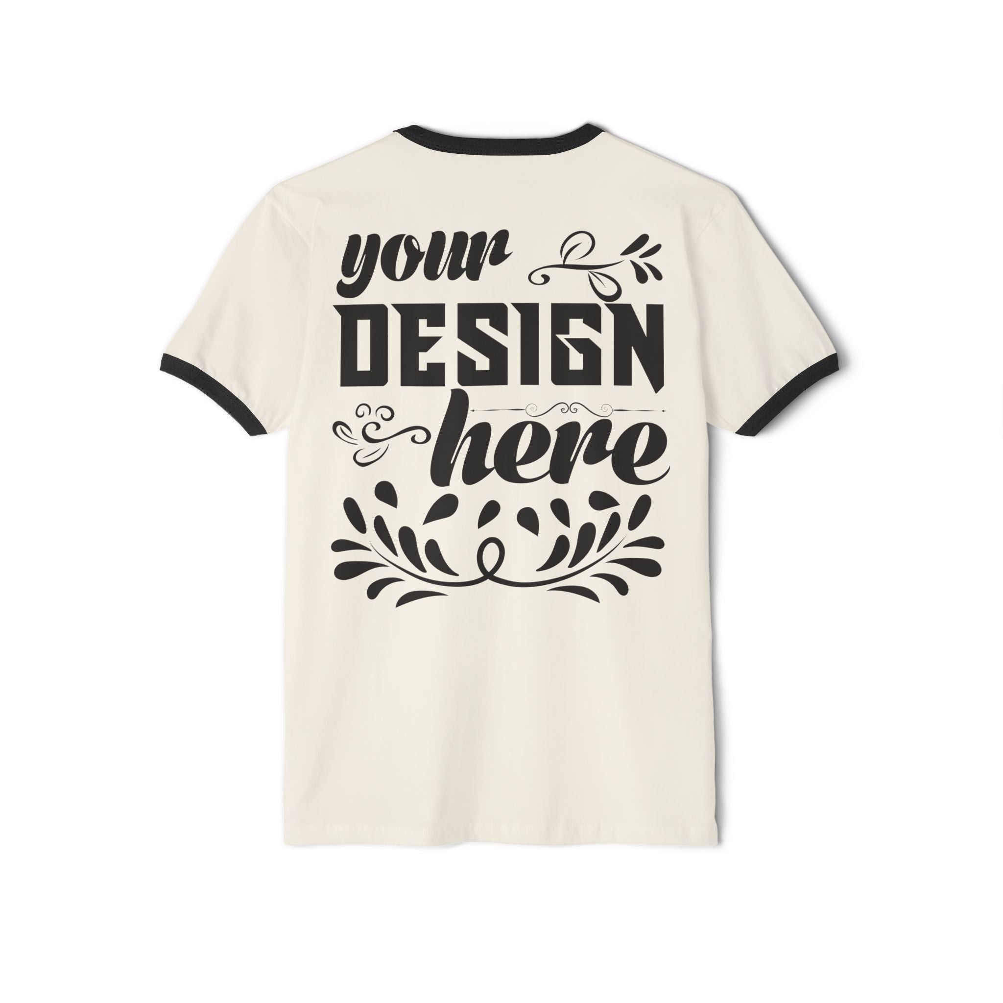 Customizable Next Level 3604 Unisex Cotton Ringer T-Shirt Classic