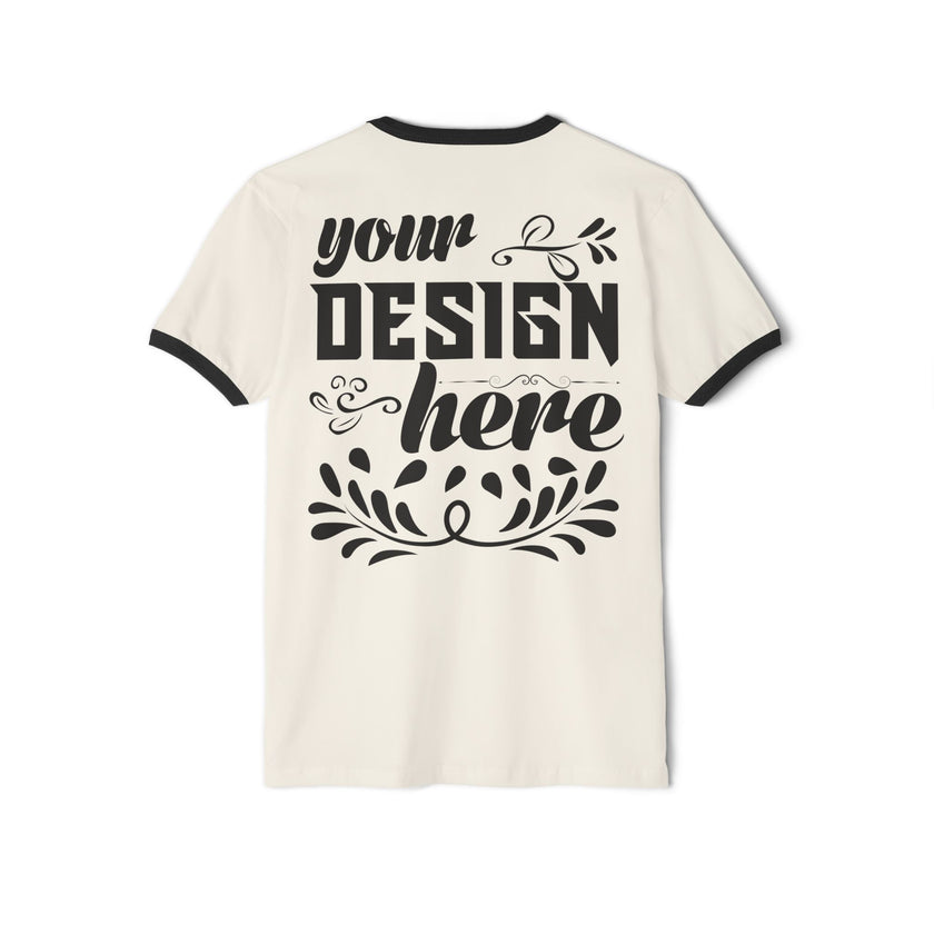 Customizable Next Level 3604 Unisex Cotton Ringer T-Shirt Classic