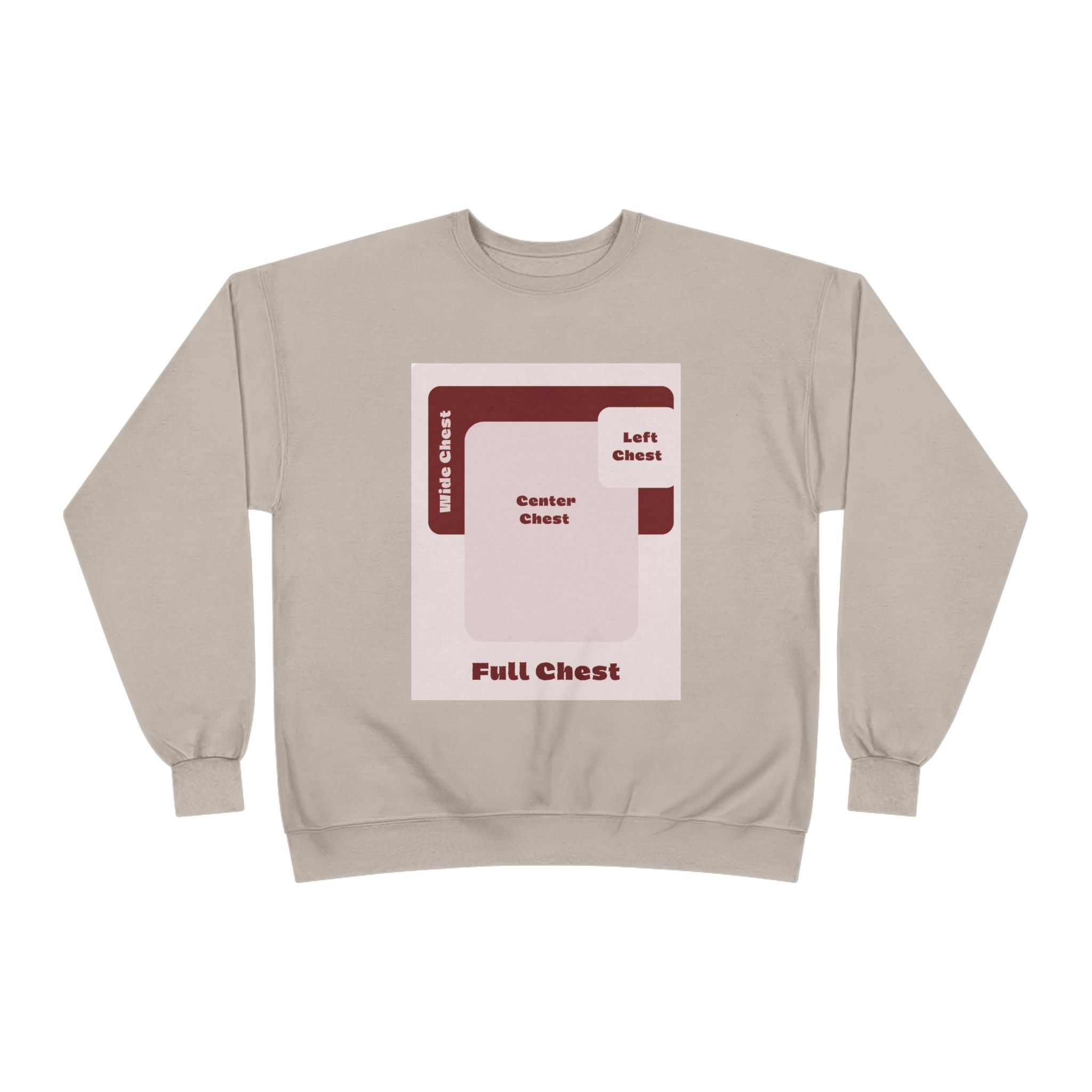 Customizable Unisex Hanes P160 EcoSmart Crewneck Sweatshirt Custom Print
