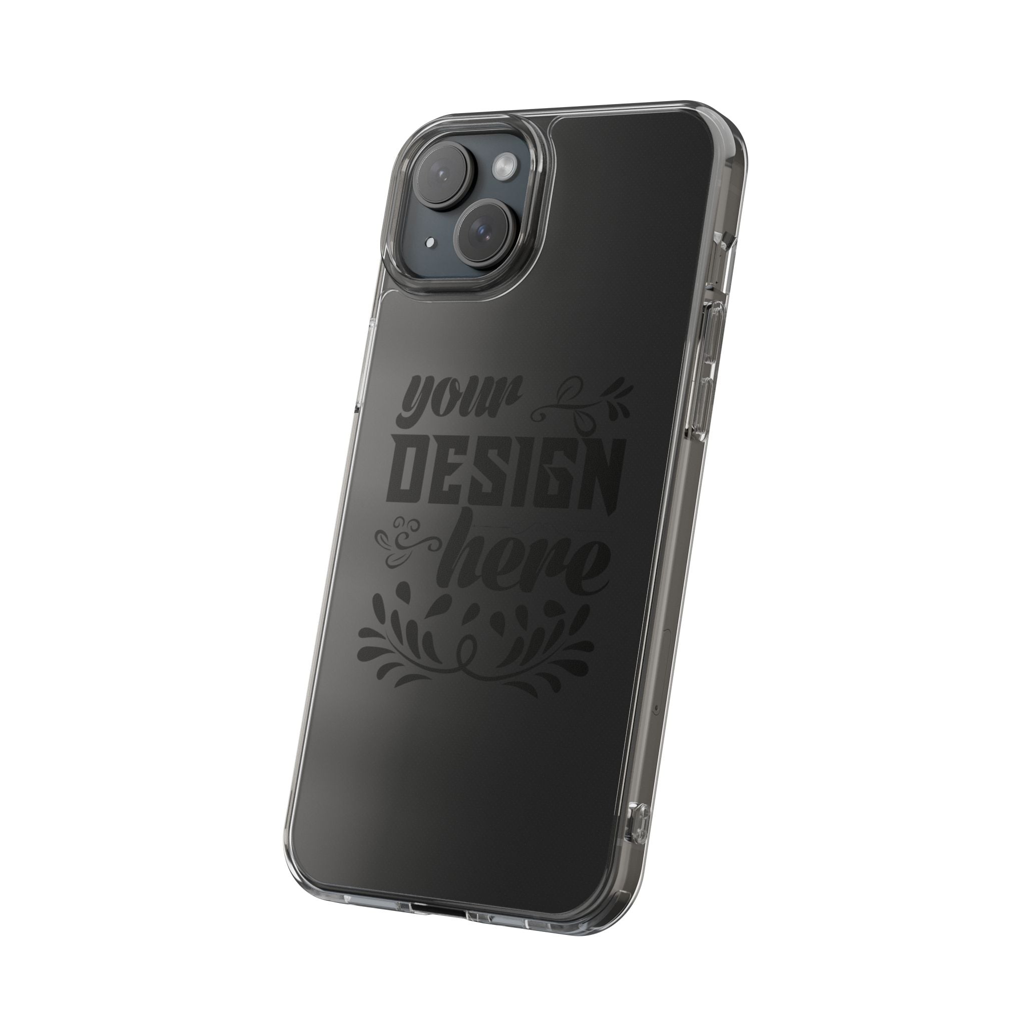 Customizable Clear Impact Resistant Phone Case With TPU Sides Wireless Ready