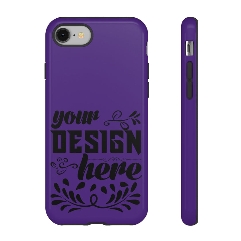 Customizable Tough Dual Layer Phone Case Polycarbonate TPU Liner Protective