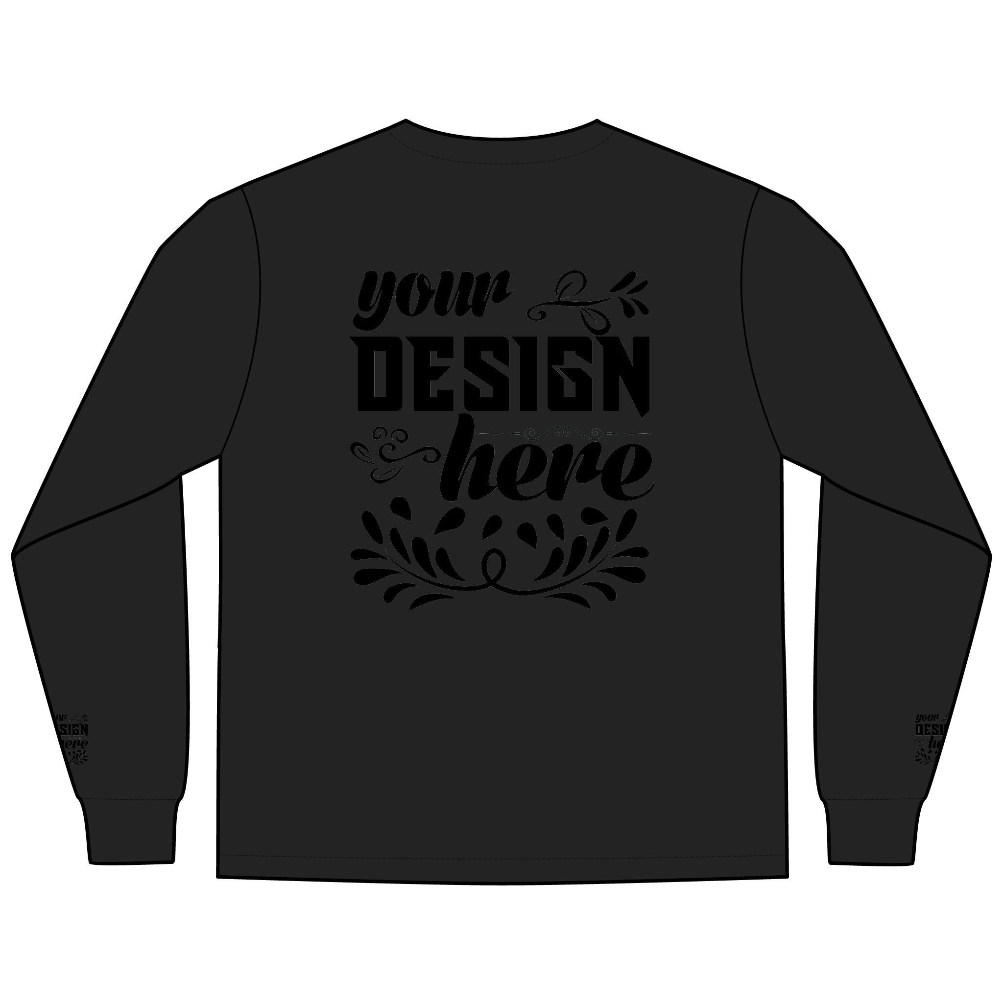 Customizable District DT109 Mens Lightweight Long Sleeve Tee Classic Fit