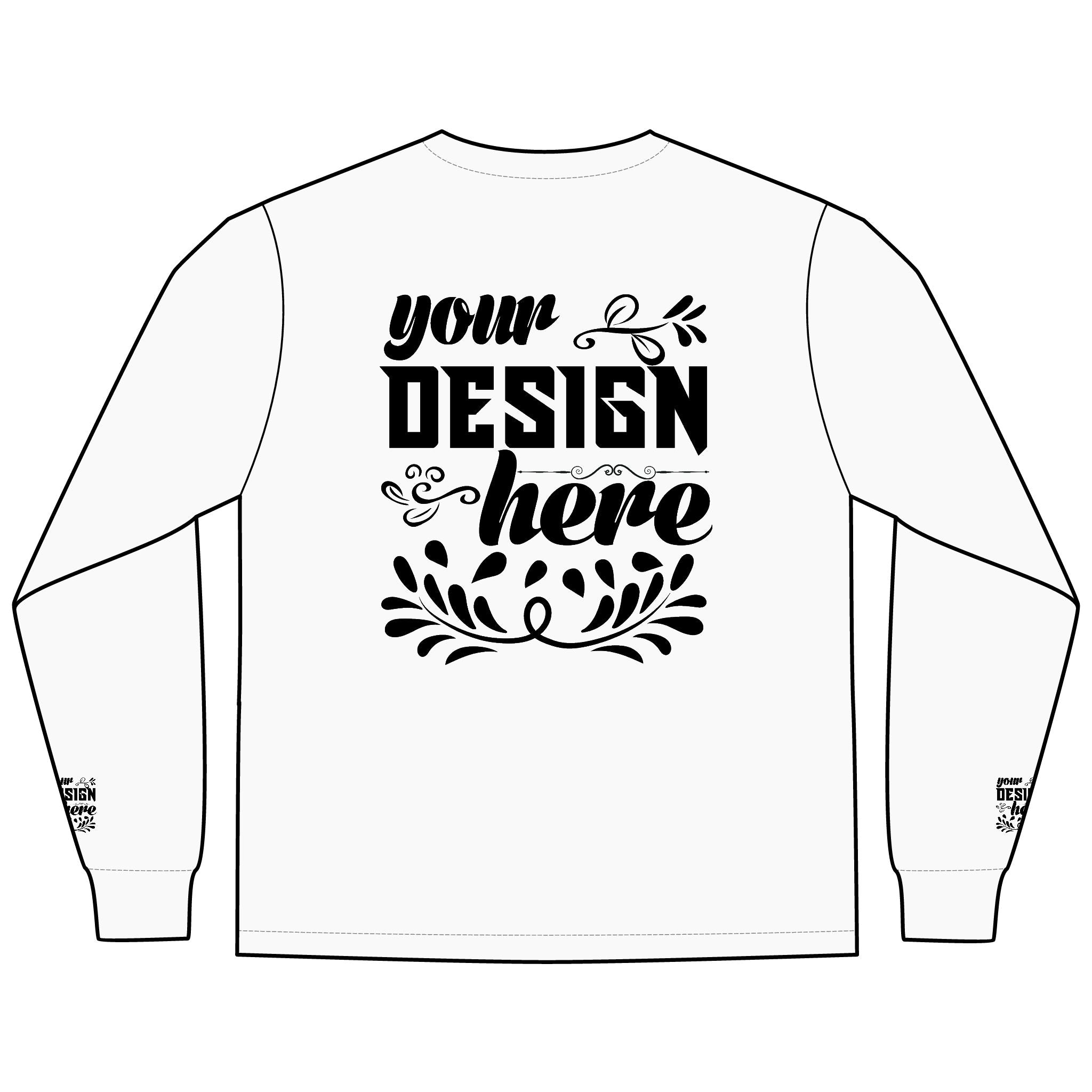 Customizable District DT109 Mens Lightweight Long Sleeve Tee Classic Fit