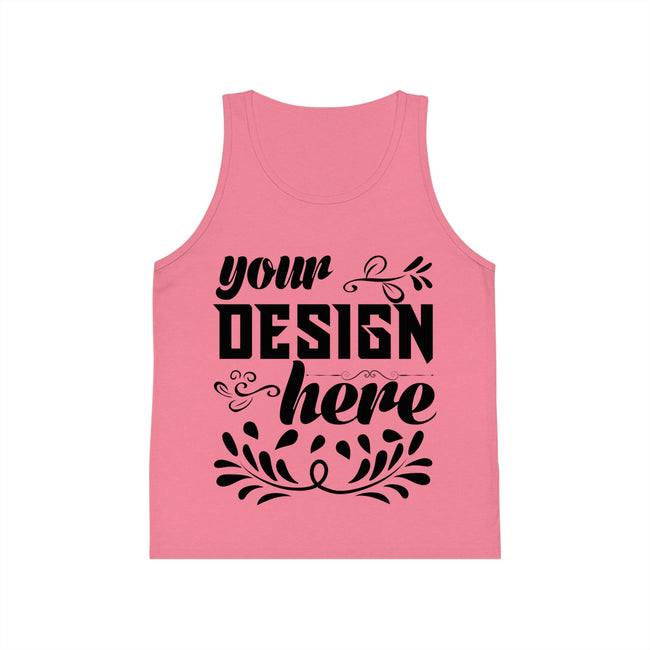 Customizable Bella+Canvas 3480Y Kids Jersey Tank Top Retail Fit