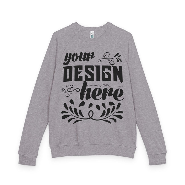 Customizable Lane Seven LS18004 Unisex French Terry Raglan Crewneck