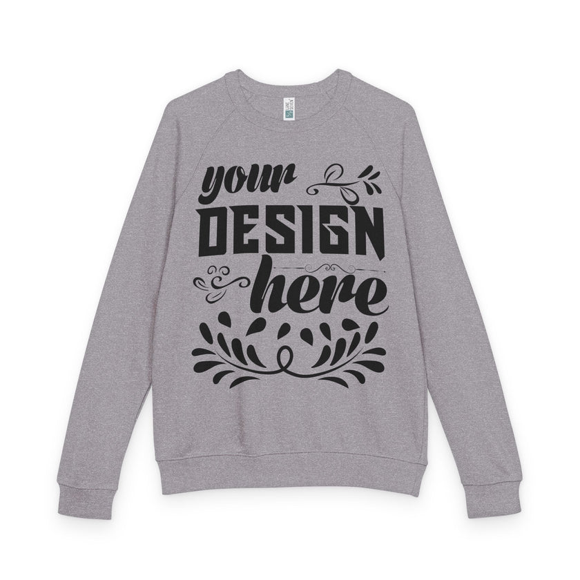 Customizable Lane Seven LS18004 Unisex French Terry Raglan Crewneck