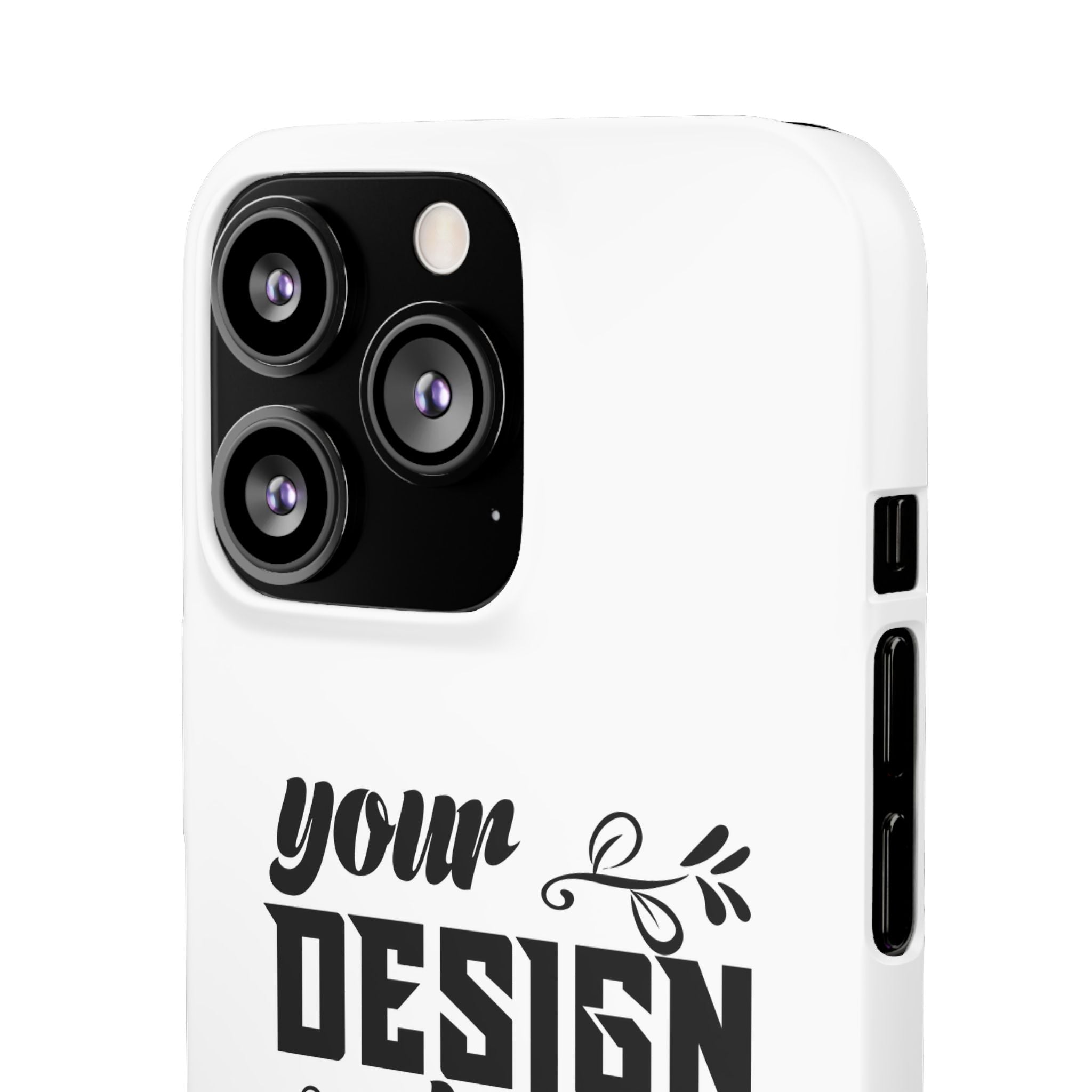 Customizable Snap Phone Case Slim Lightweight Polycarbonate Gloss Or Matte