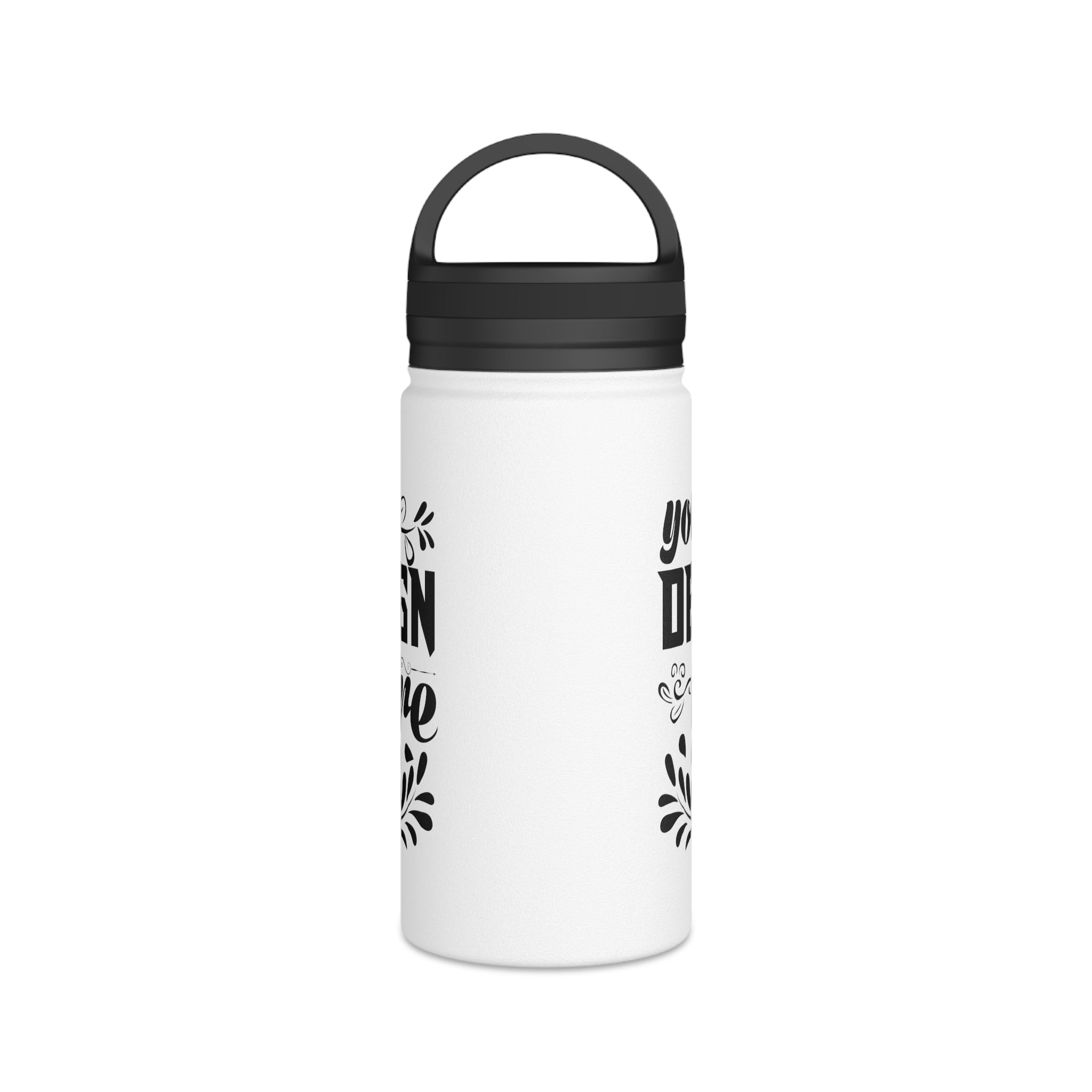 Customizable Stainless Steel Water Bottle with Handle Lid in Three Sizes