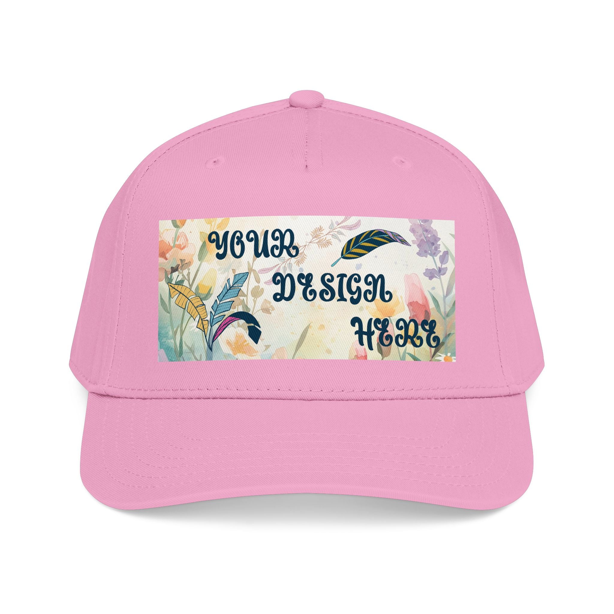 Customizable OTTO 31-069 Mid Profile 5 Panel Baseball Cap