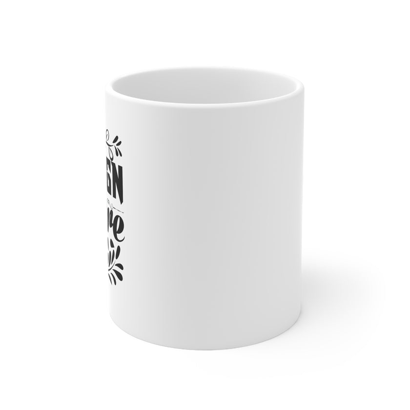 Customizable White Ceramic Mug 11oz ORCA Coated Glossy Finish Daily Use