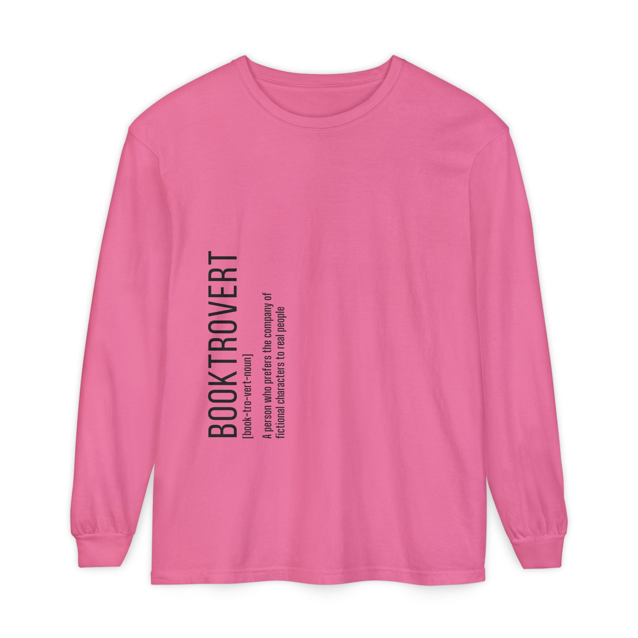 Comfort Colors 6014 Unisex  Long Sleeve T-Shirt | Booktrovert Graphic Print