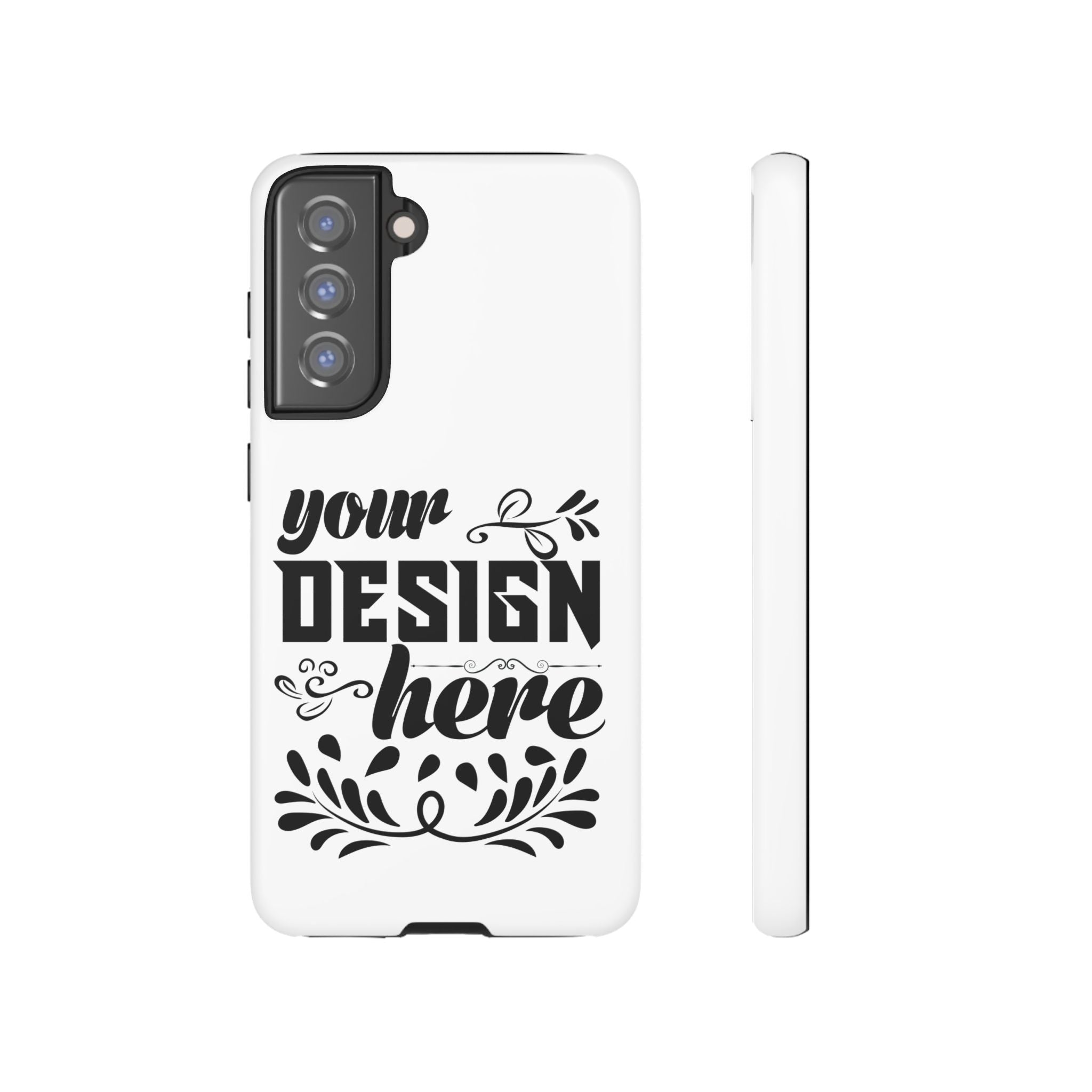 Customizable Tough Dual Layer Phone Case Polycarbonate TPU Liner Protective