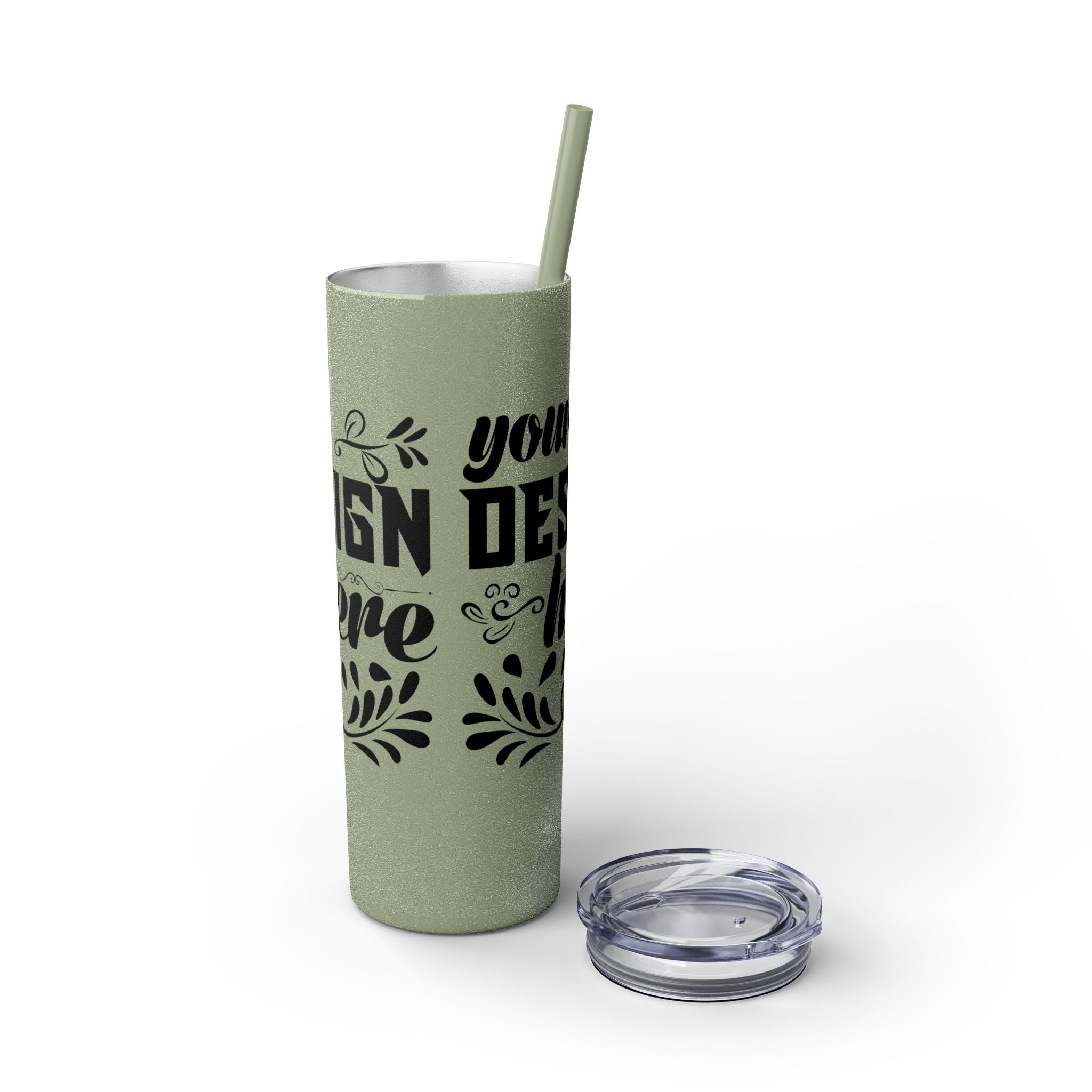 Customizable Maars 20oz Skinny Tumbler with Straw Stainless Steel