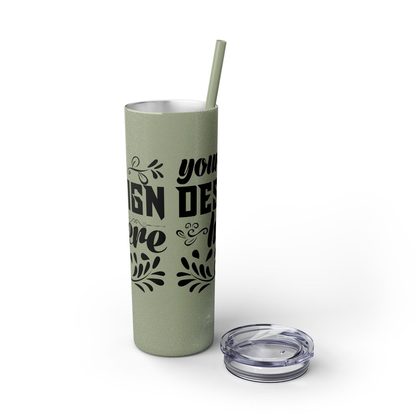 Customizable Maars 20oz Skinny Tumbler with Straw Stainless Steel