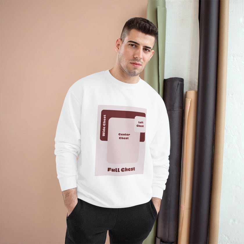Customizable Champion S600 Crewneck Sweatshirt DTG Print
