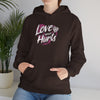 Gildan 18500 Unisex  Hooded Sweatshirt | Love Never Hurts Graphic Print
