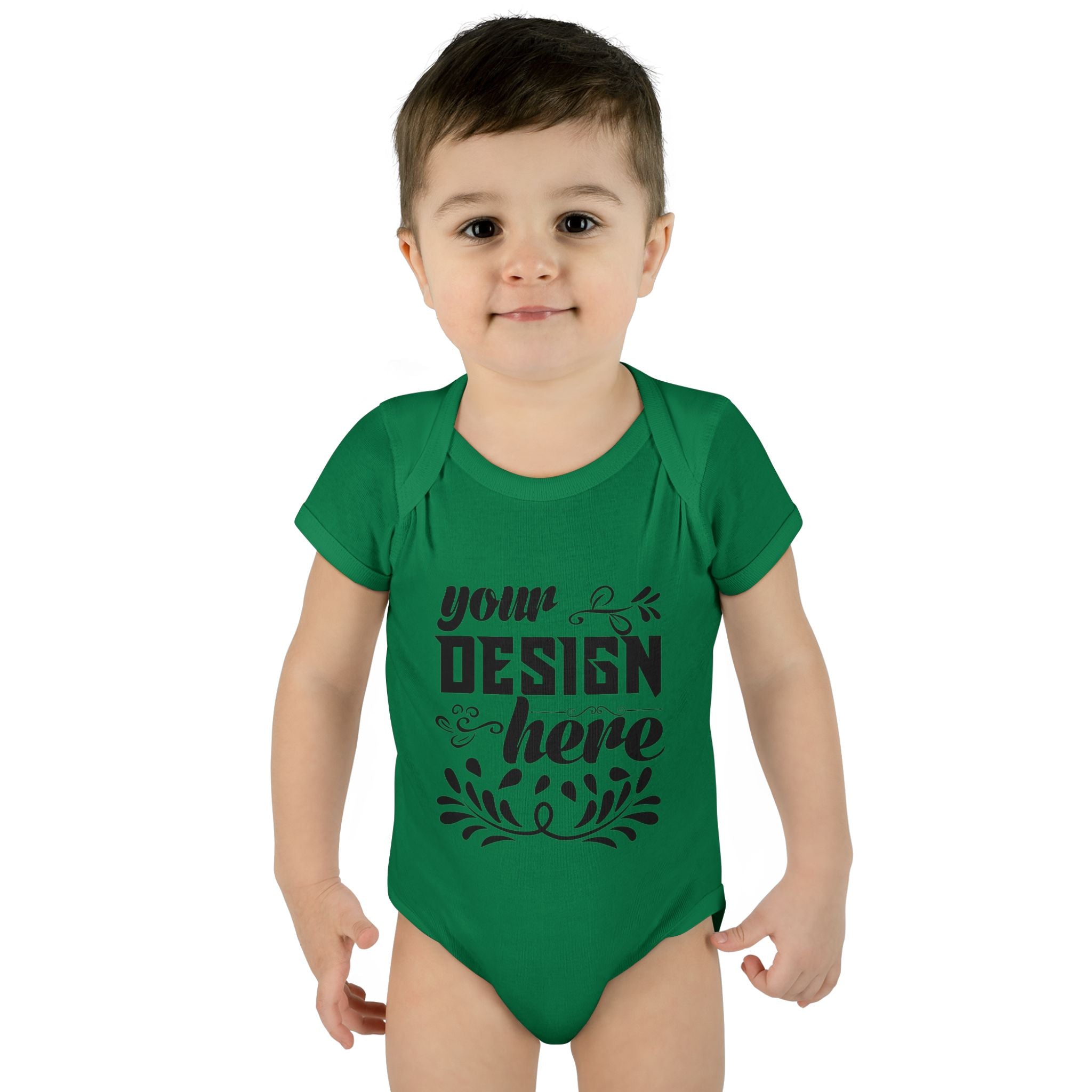 Customizable Infant Baby Rib Bodysuit Rabbit Skins 4400 Unisex