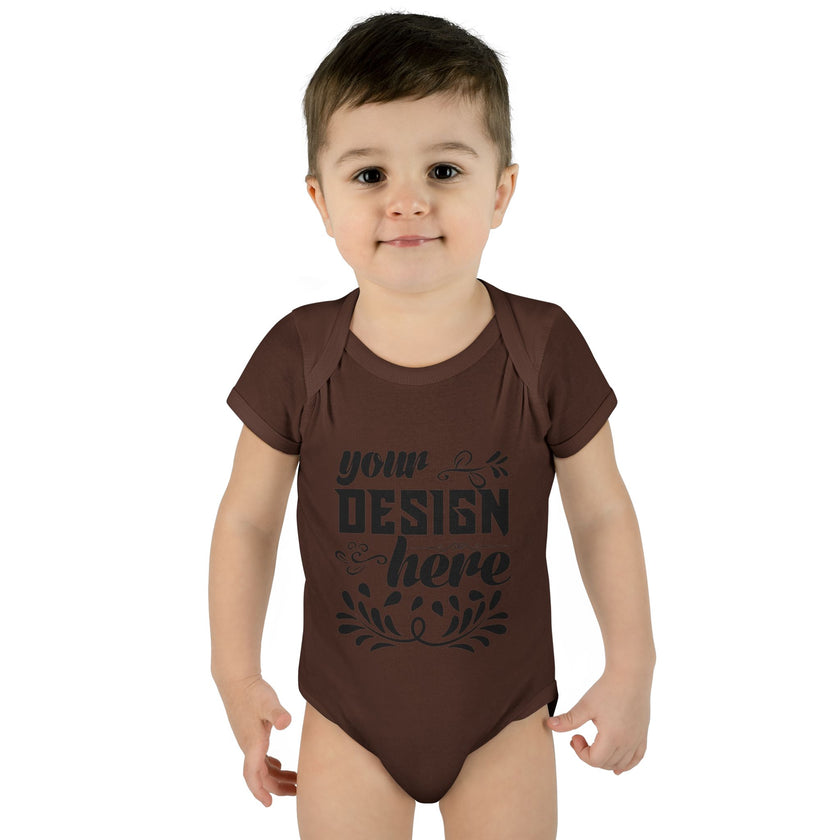 Customizable Infant Baby Rib Bodysuit Rabbit Skins 4400 Unisex
