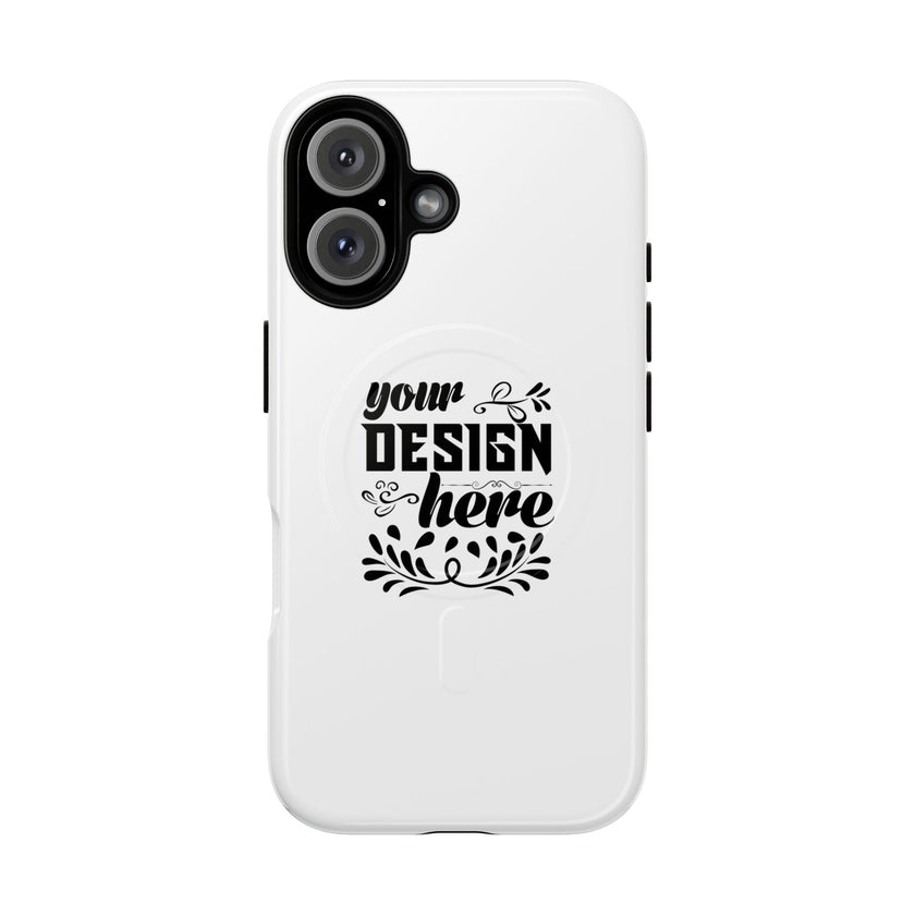 Customizable Tough Magnetic Phone Case Dual Layer Polycarbonate TPU Liner
