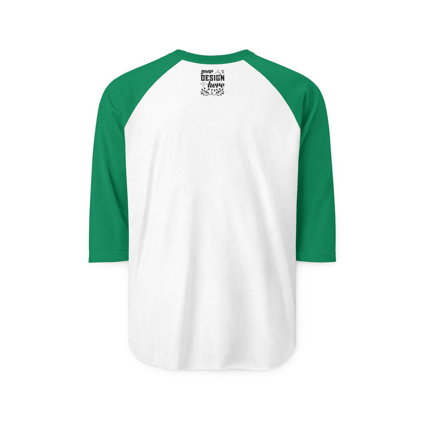 Customizable Tultex 245 Unisex 3\4 Sleeve Raglan Fine Knit Jersey Shirt