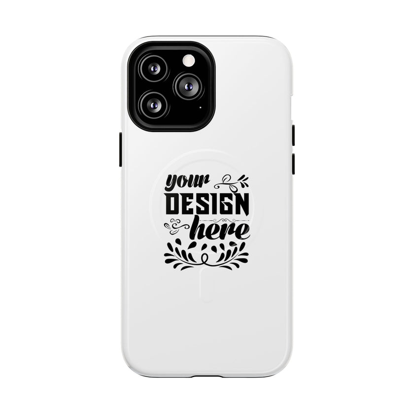 Customizable Tough Magnetic Phone Case Dual Layer Polycarbonate TPU Liner