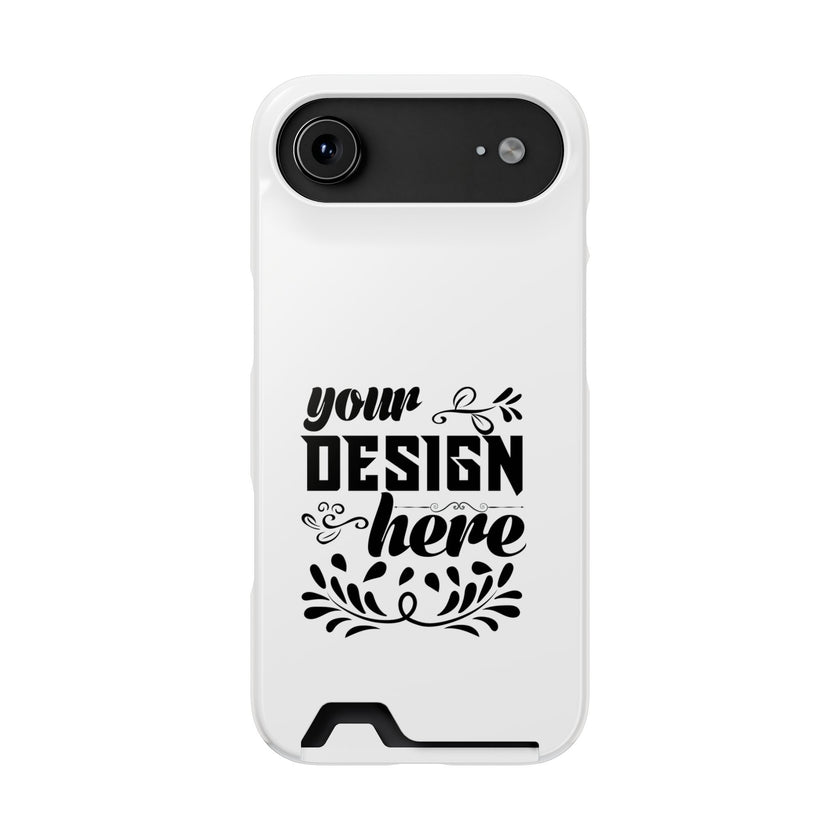 Customizable Polycarbonate Phone Case With Card Holder MagSafe Compatible